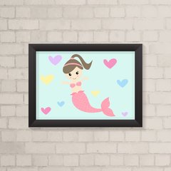 Quadro Infantil Sereia - comprar online