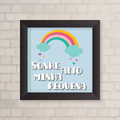 Quadro Infantil Sonhe Alto Arco-Íris - comprar online