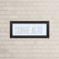 Quadro Infantil Sonhe Alto Azul Claro - comprar online