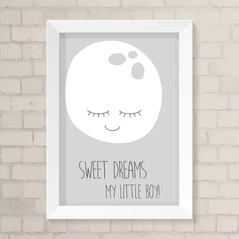 Quadro Infantil Sweet Dreams Boy