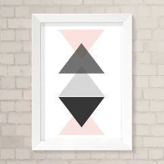 Quadro Casa Triângulos