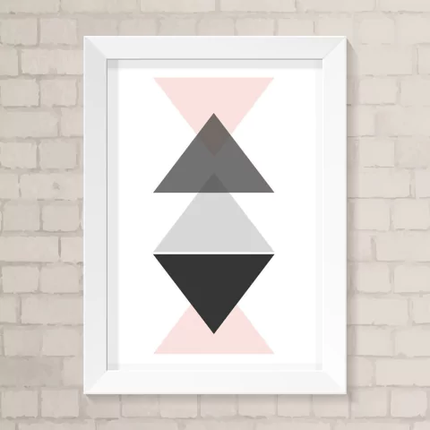 Quadro Casa Triângulos