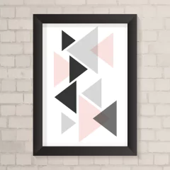 Quadro Casa Triângulos - comprar online