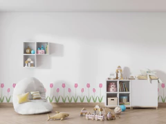 Adesivos Jardim de Tulipas Rosa - Atelier 508