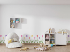 Adesivos Jardim de Tulipas Colorido - Atelier 508