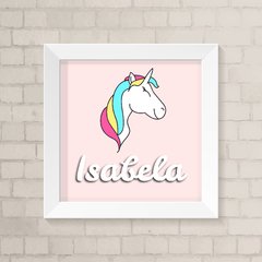 Quadro com Nome Unicórnio