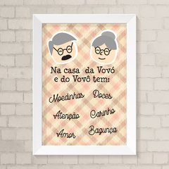 Quadro Infantil Vovó e Vovô