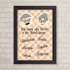 Quadro Infantil Vovó e Vovô - comprar online