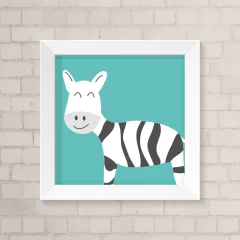 Quadro Infantil Zebra
