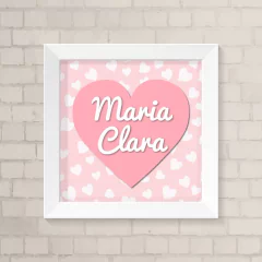 Quadro Coração com Nome