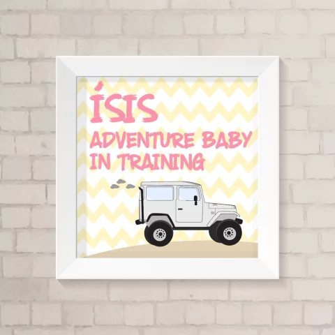 Quadro com Nome Aventureira em Treinamento