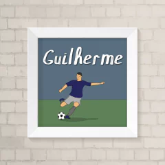 Quadro Jogador de Futebol com Nome