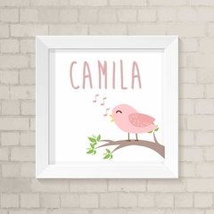 Quadro com Nome Passarinho
