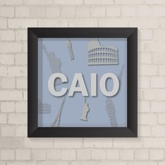 Quadro com Nome Volta ao Mundo - comprar online