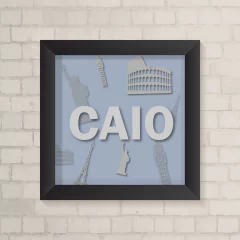 Quadro com Nome Volta ao Mundo - comprar online