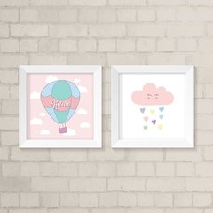 Kit de Quadros Balão e Nuvem