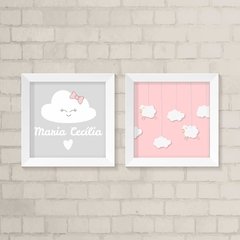 Kit de Quadros Nuvem e Ovelhinhas