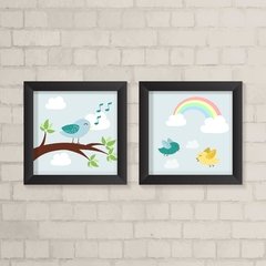 Kit de Quadros Passarinhos - comprar online