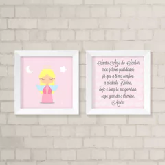 Kit de Quadros Anjinha e Oração