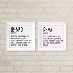 Kit De Quadros Irmãos Menino E Menina