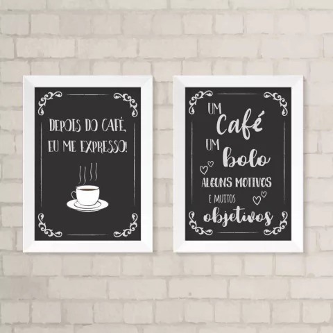Kit de Quadros Café