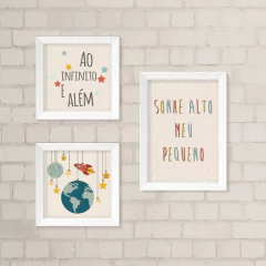 Kit de Quadros Ao Infinito e Além