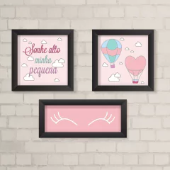 Kit de Quadros Sonhe Alto Pequena - comprar online