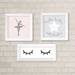 Kit de Quadros Bailarina e Estrelinha