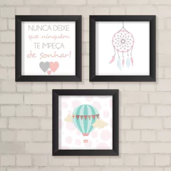 Kit de Quadros Nunca Deixe de Sonhar - comprar online