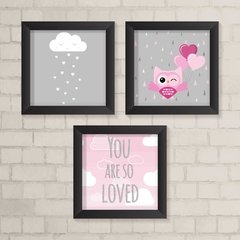 Kit de Quadros Nuvem e Coruja - comprar online
