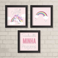 Kit de Quadros Unicórnio com Nome - comprar online