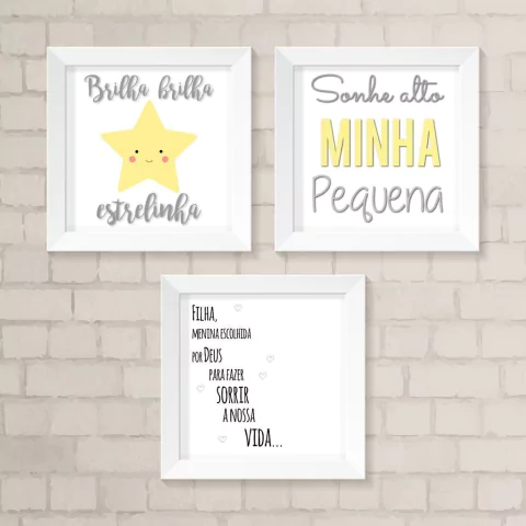 Kit de Quadros Filha