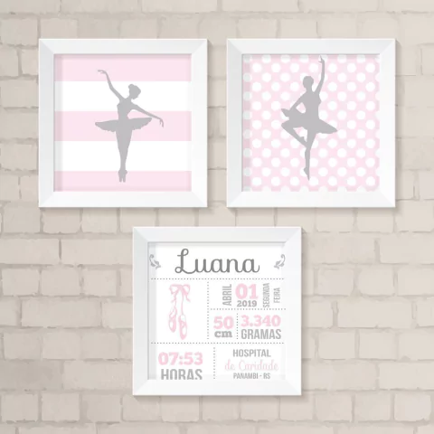 Kit de Quadros Bailarinas