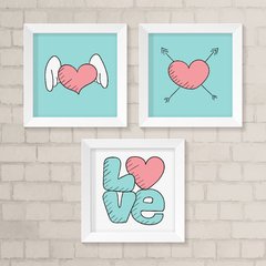Kit de Quadros Coração