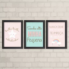 Kit de Quadros Sonhe Alto Arco Iris - comprar online