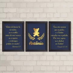 Kit de Quadros Ursinho Realeza - comprar online