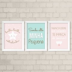 Kit de Quadros Sonhe Alto Corações