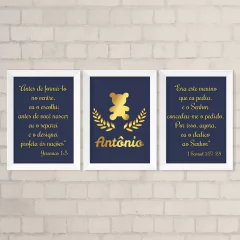 Kit de Quadros Ursinho Realeza