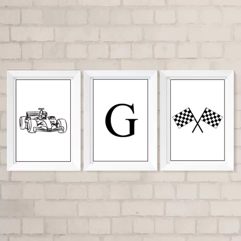 Kit de Quadros Corrida e Inicial