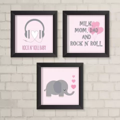 Kit de Quadros Rock Baby - comprar online
