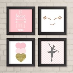 Kit de Quadros Be Brave Little One - comprar online