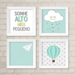 Kit de Quadros Sonhe Alto meu Pequeno