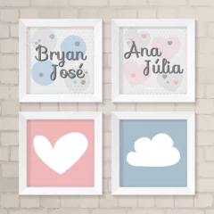 Kit de Quadros Irmãos