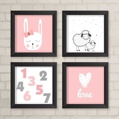 Kit de Quadros Coelhinha, Números, Ovelhinhas e Love - comprar online