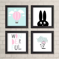 Kit de Quadros Dreamland Menina - comprar online