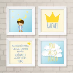 Kit de Quadros Pequeno Príncipe