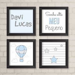 Kit de Quadros Nome, Balão, Sonhe Alto e Estrelinhas - comprar online
