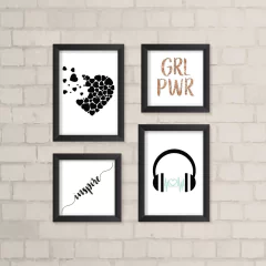 Kit de Quadros Girl Power - comprar online