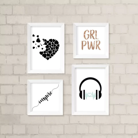 Kit de Quadros Girl Power