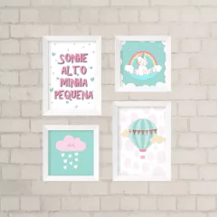 Kit de Quadros Sonhe Alto
